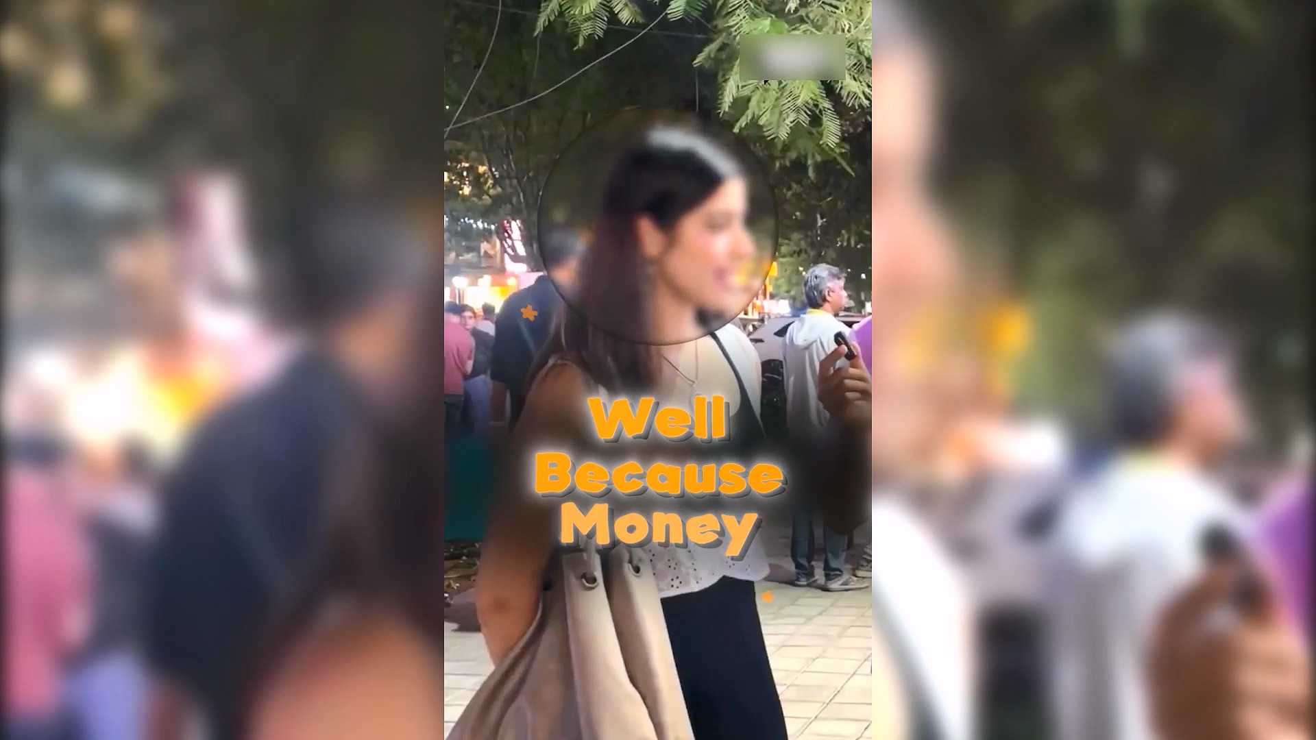 Street interview on a busy Mumbai street